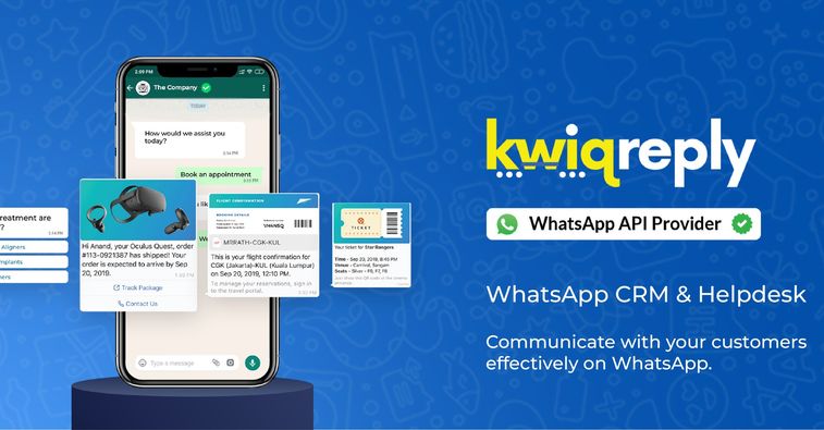 screenshot of kwiqreply