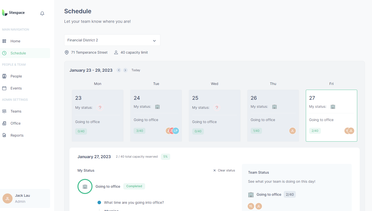 screenshot of litespace