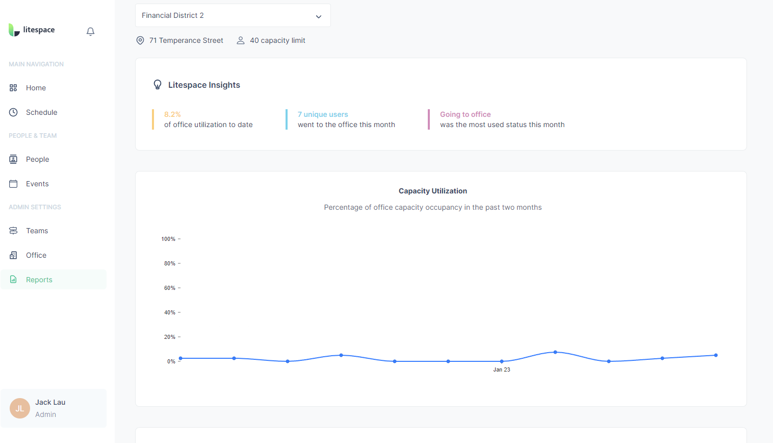 screenshot of litespace