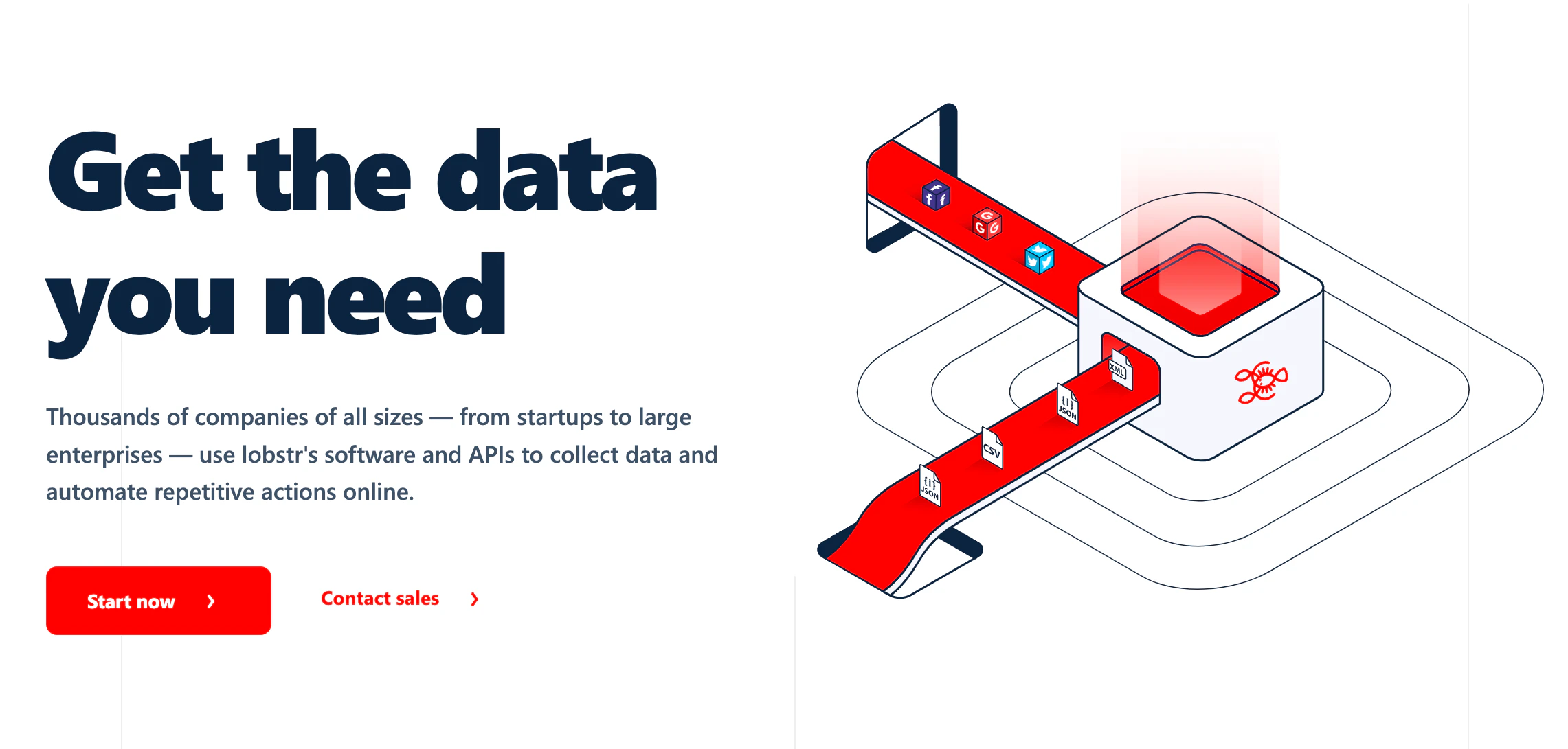 screenshot of lobstr