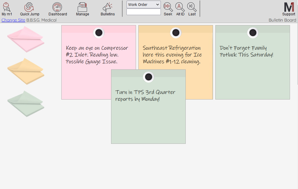 screenshot of m1Facility