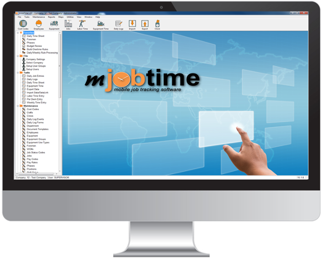 screenshot of mJobTime