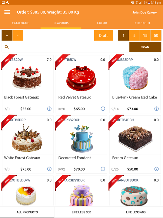 screenshot of mSalesApp