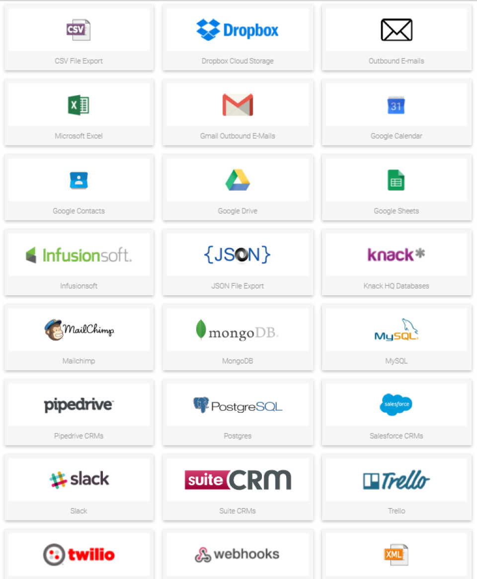 screenshot of mailparser.io