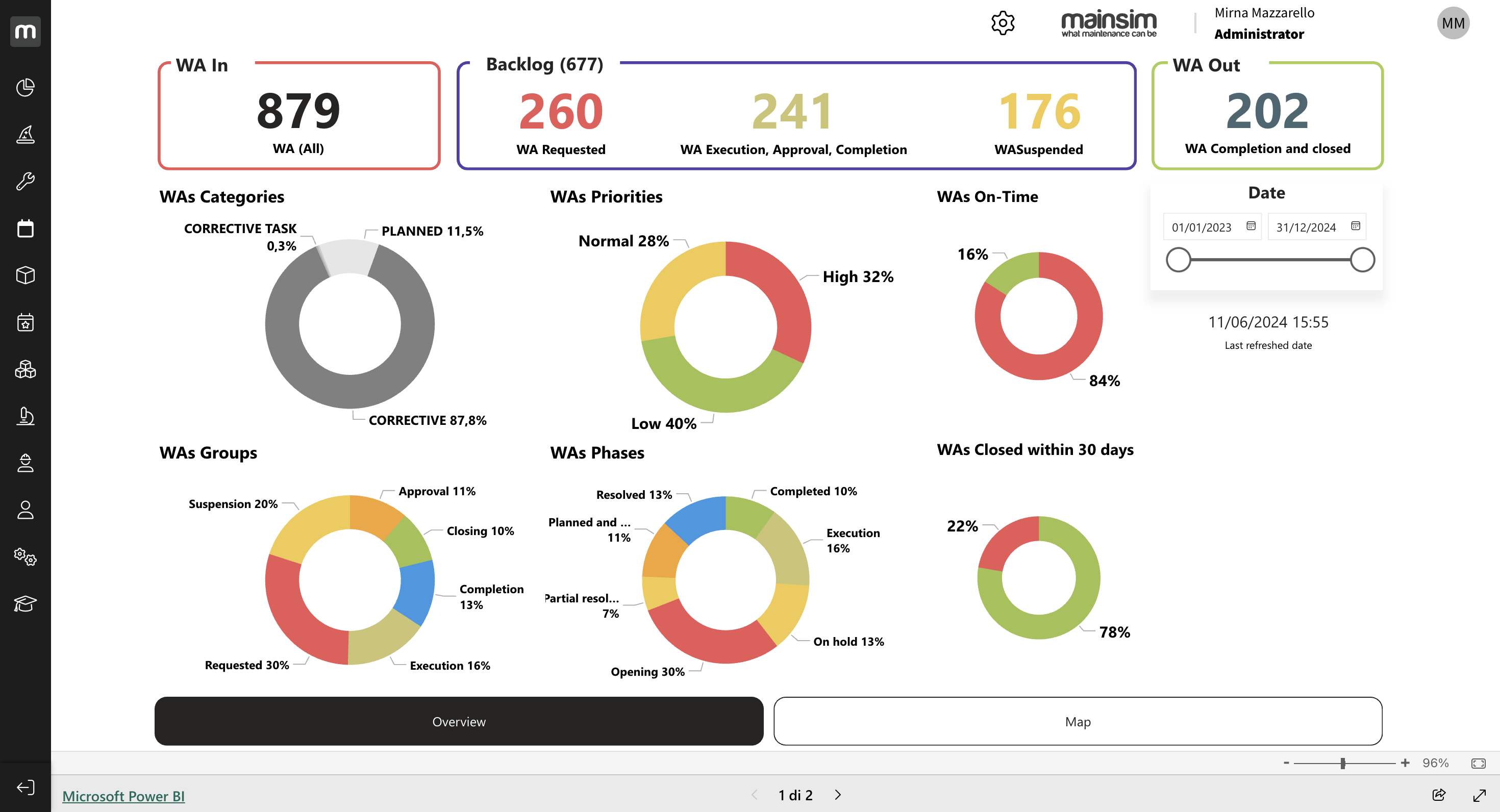 screenshot of mainsim