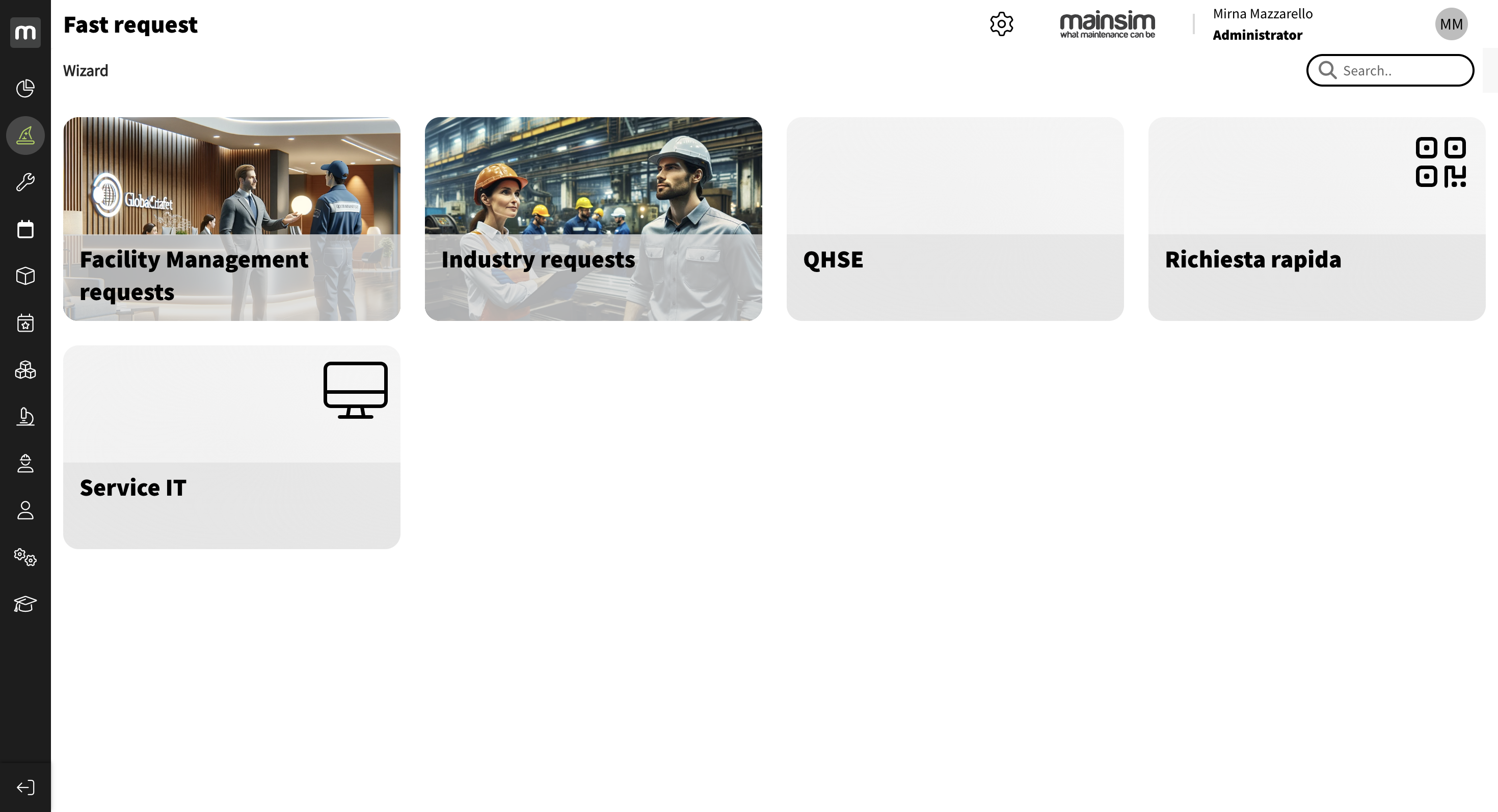 screenshot of mainsim