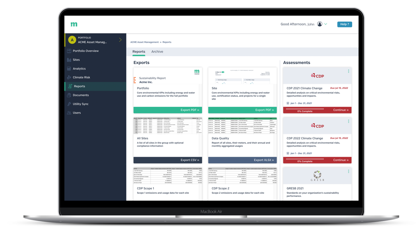 screenshot of measurabl