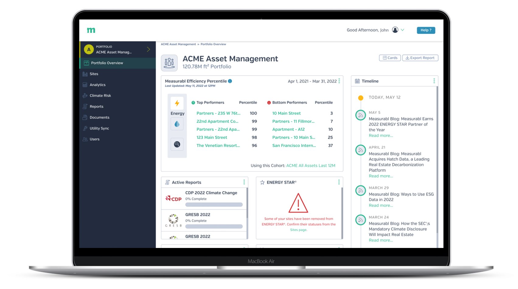 screenshot of measurabl