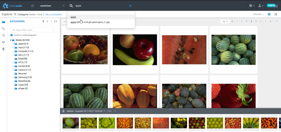 screenshot of mediacockpit