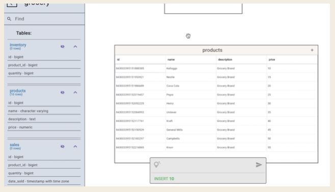 screenshot of metatable.ai