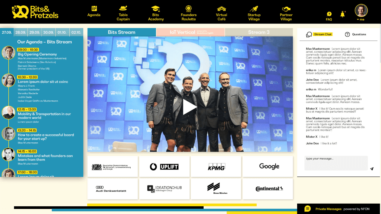 screenshot of mingle.cloud