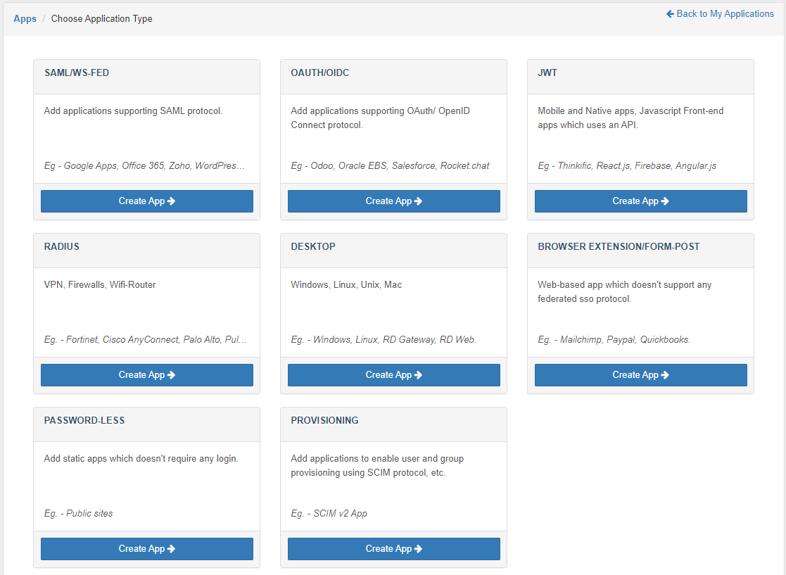 screenshot of miniOrange