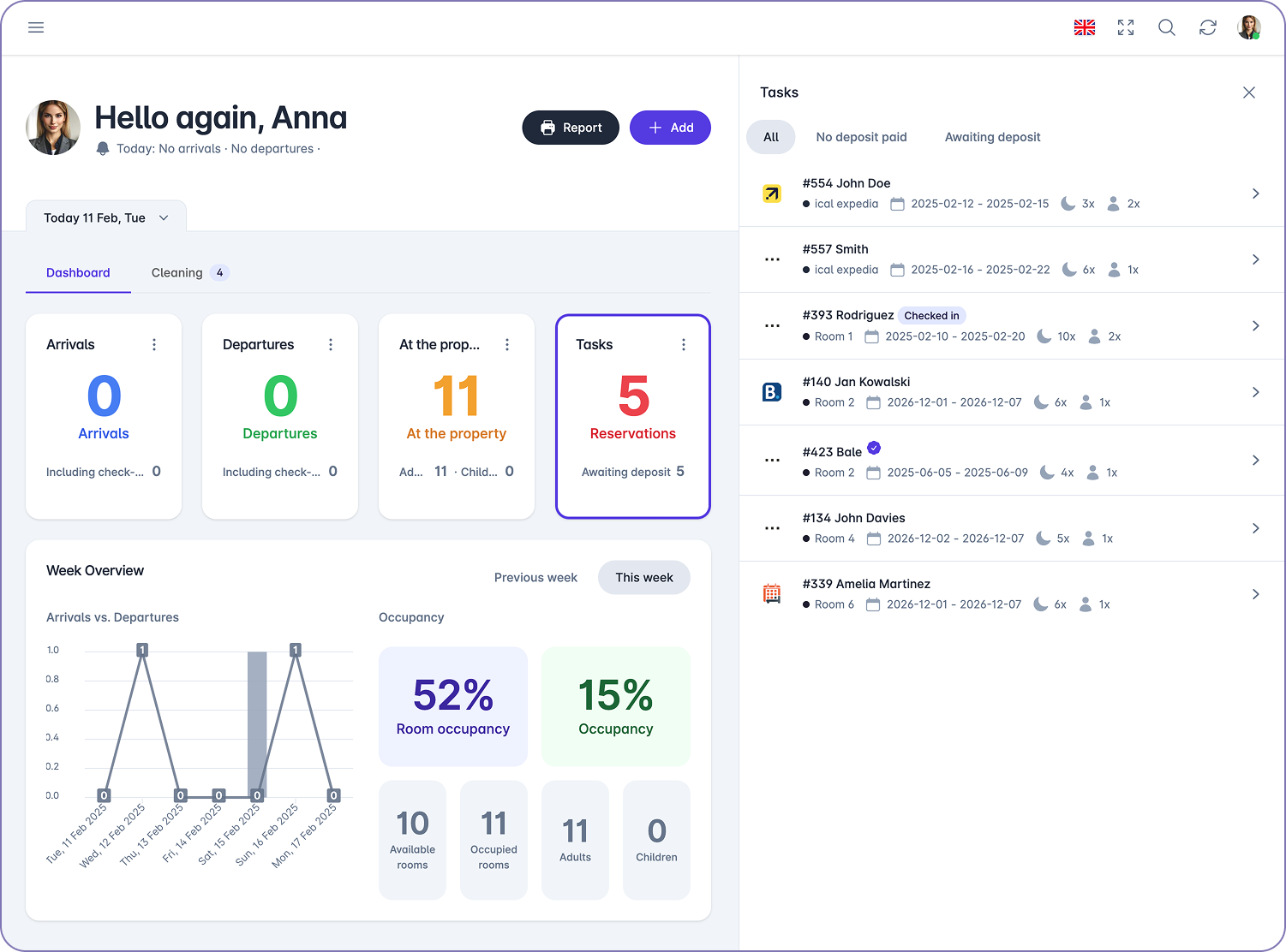 screenshot of mobile-calendar