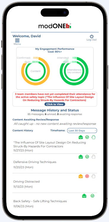 screenshot of modONE