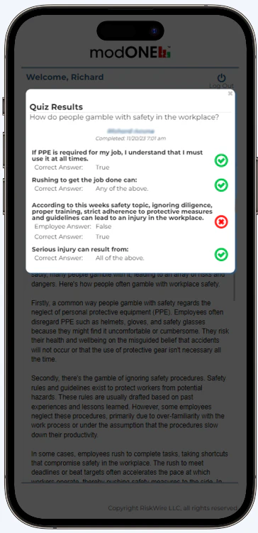 screenshot of modONE