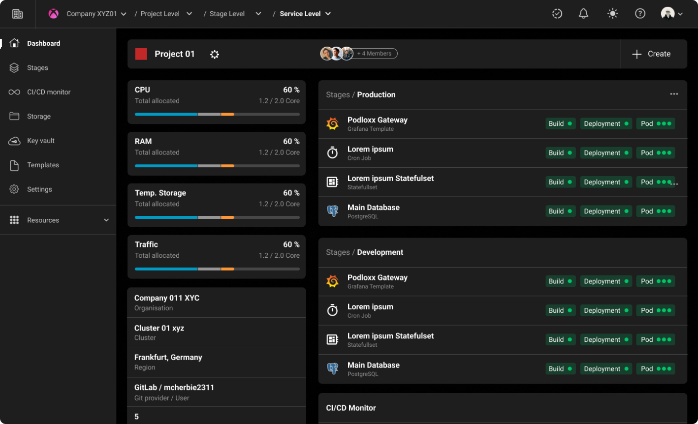 screenshot of mogenius