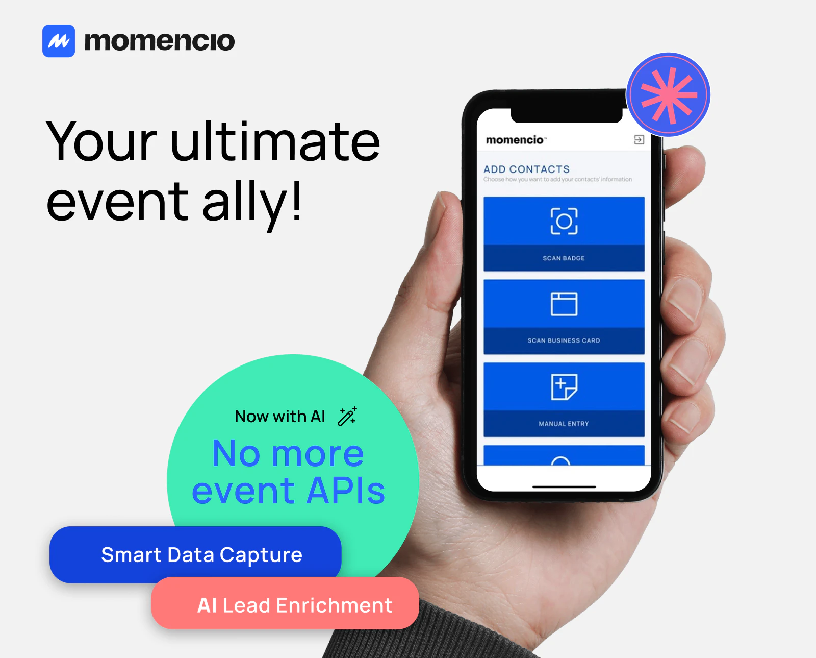 screenshot of momencio