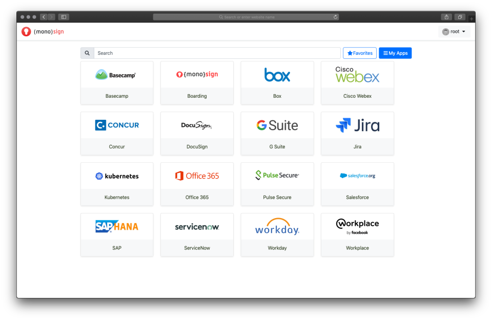 screenshot of monosign