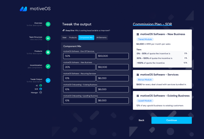 screenshot of motiveOS
