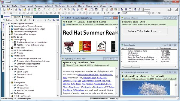 screenshot of myBase