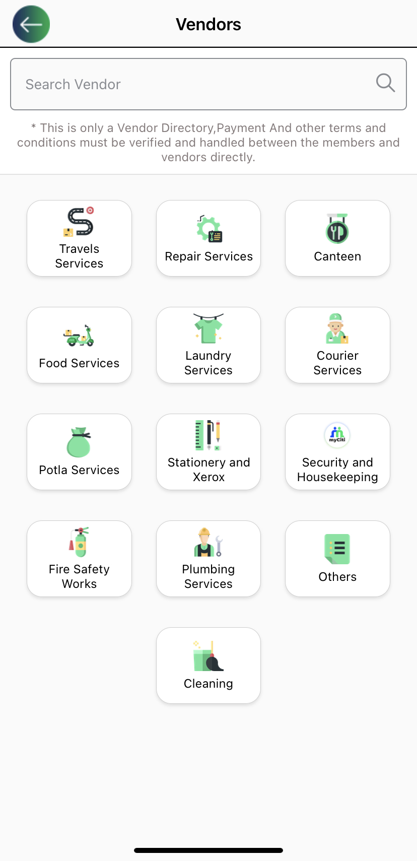 screenshot of myCiti