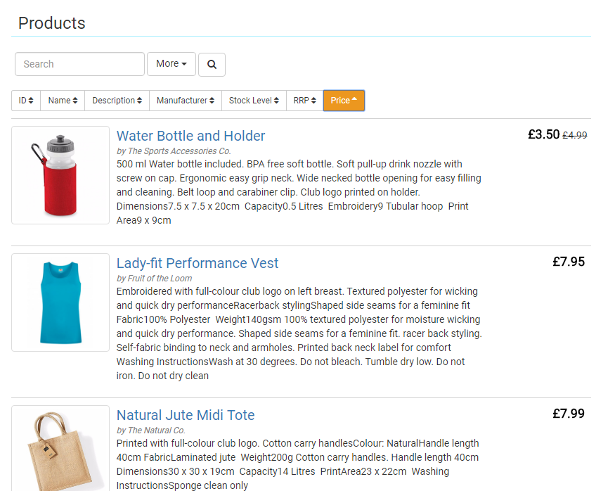 screenshot of myClubhouse