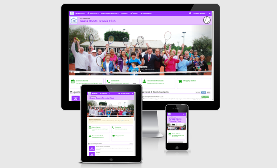 screenshot of myClubhouse