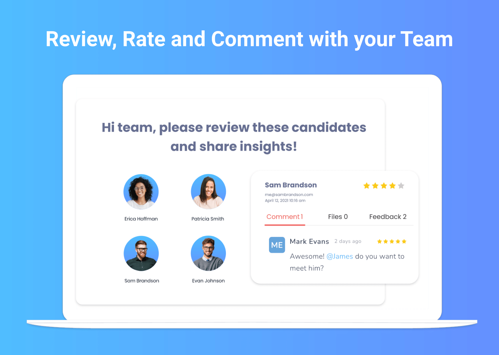 screenshot of myInterview