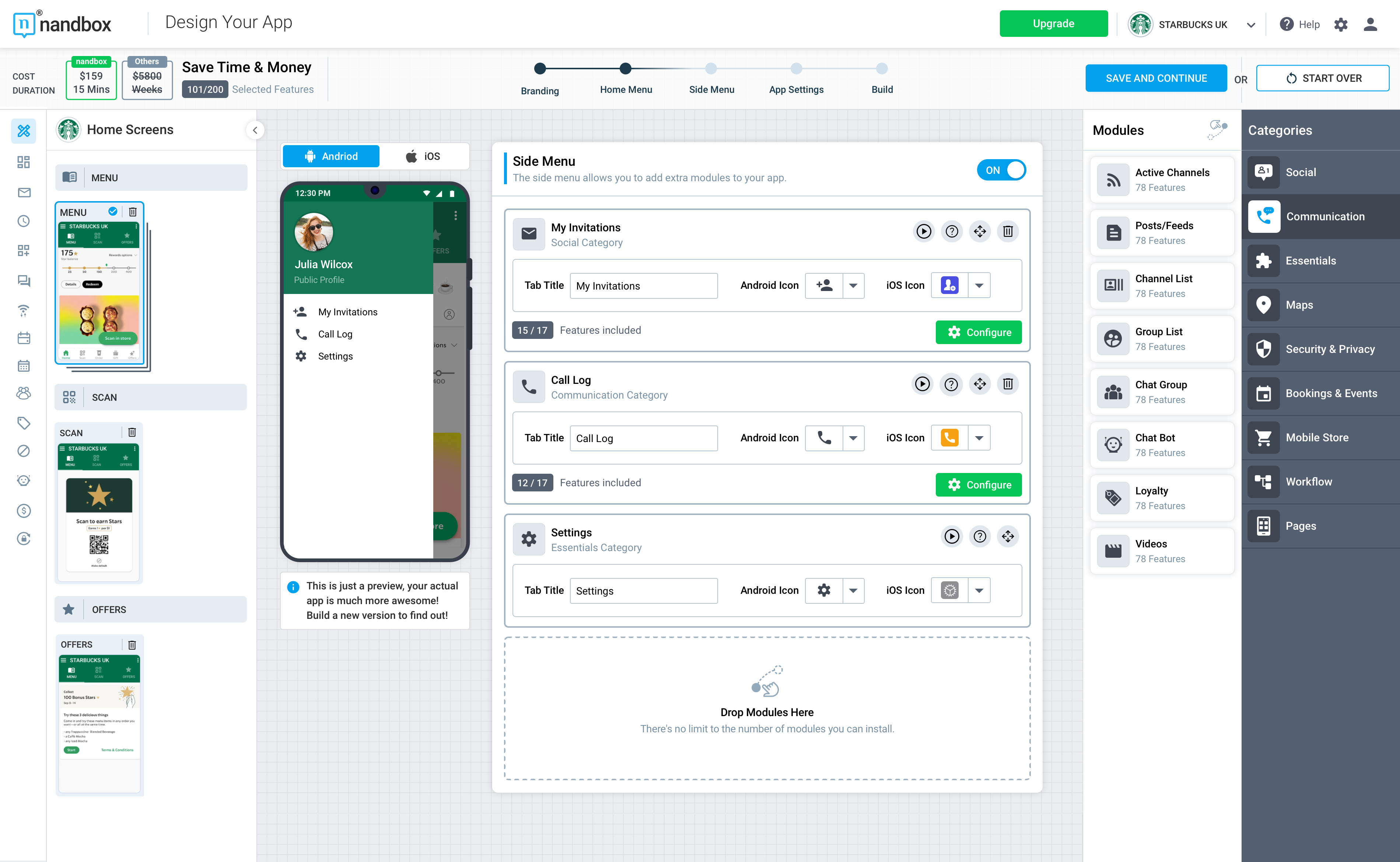 screenshot of nandbox