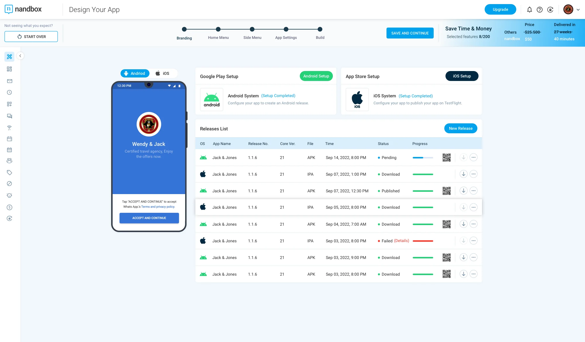 screenshot of nandbox