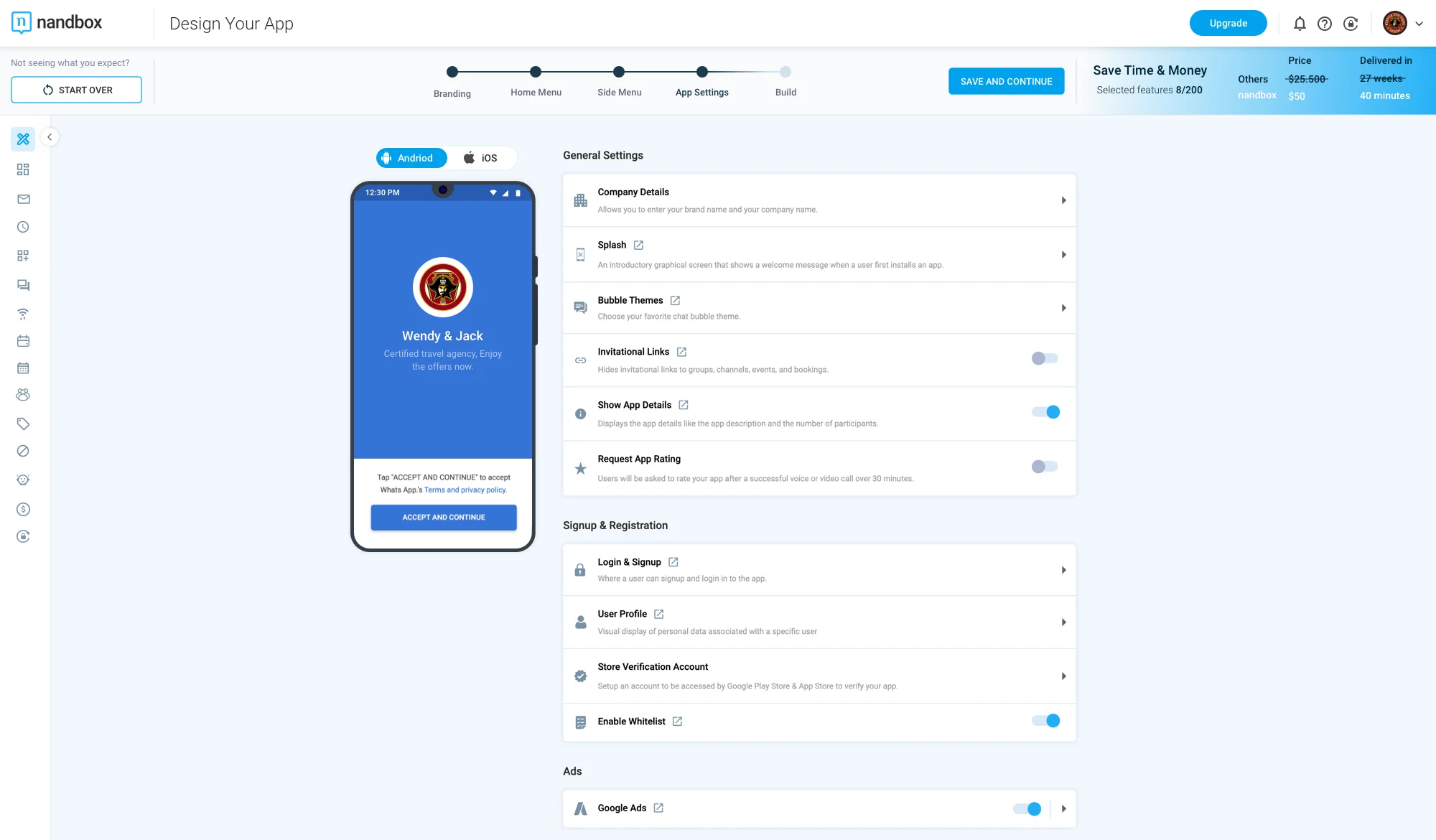 screenshot of nandbox