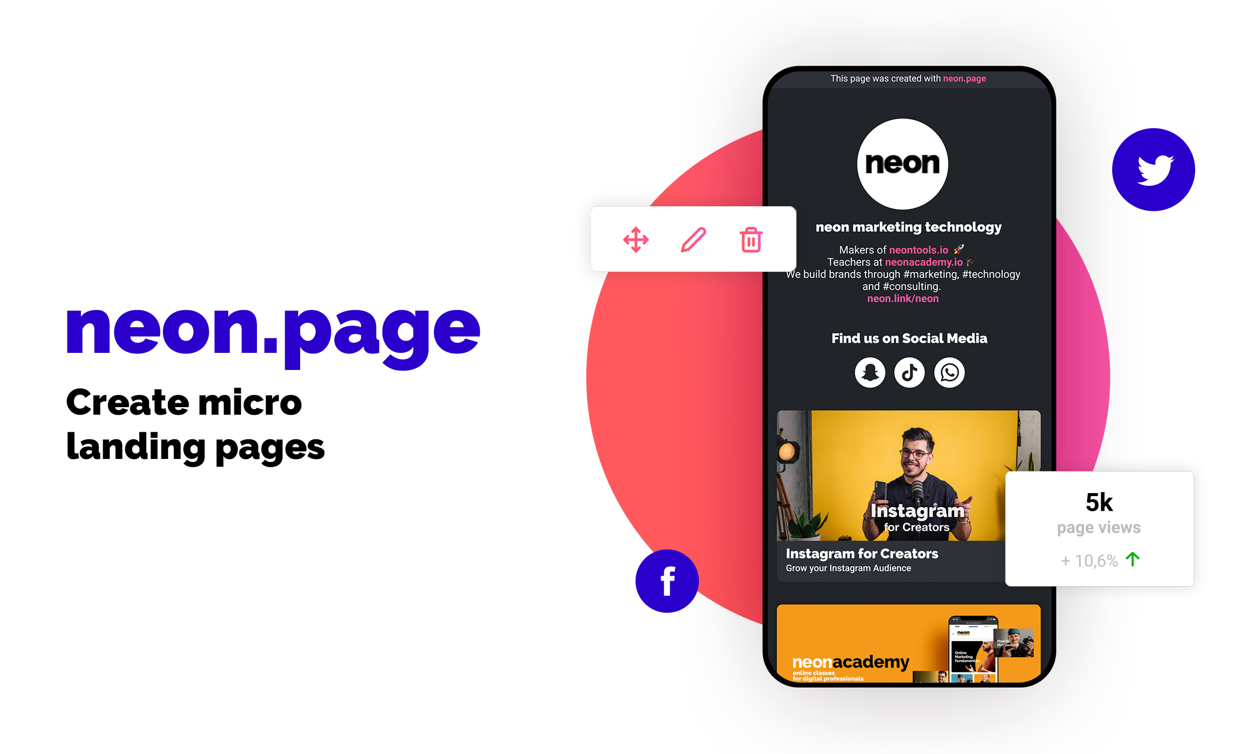 screenshot of neontools