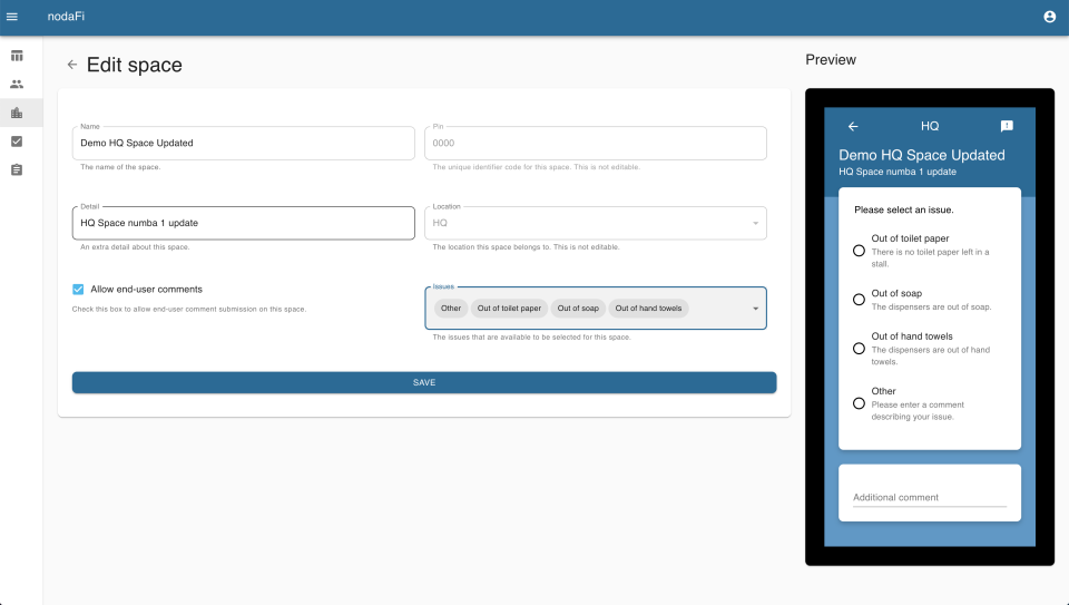 screenshot of nodaFi