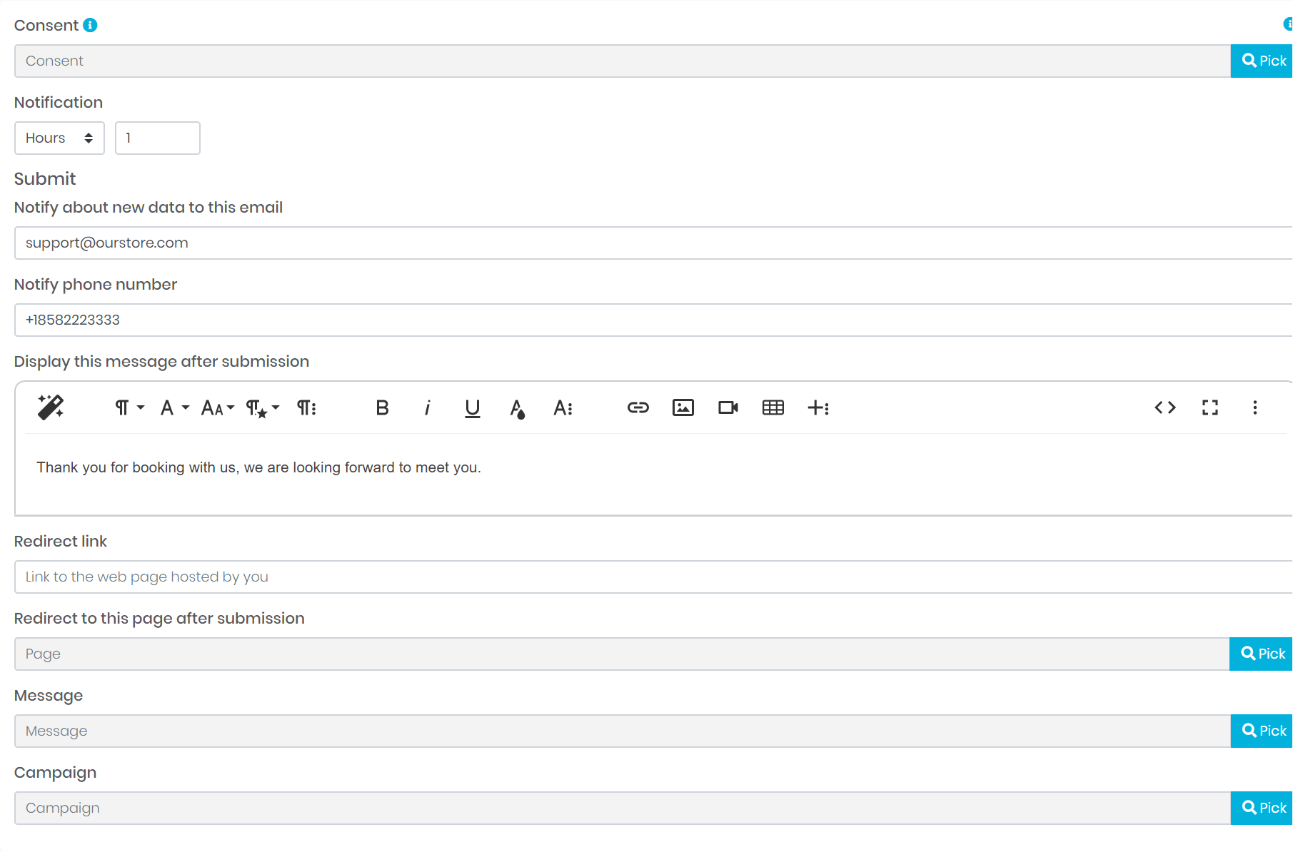 screenshot of omniBookings