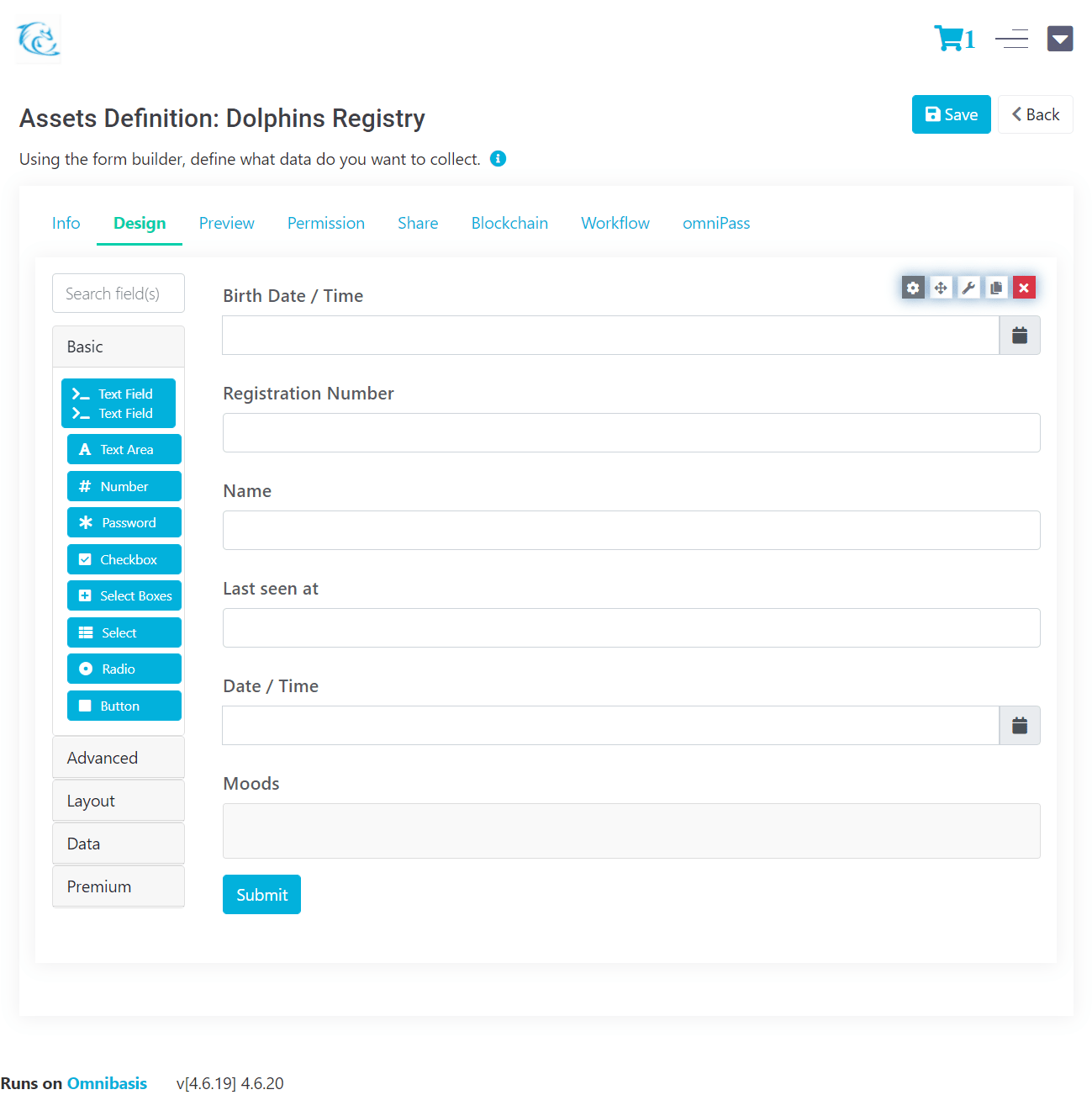 screenshot of omniChain