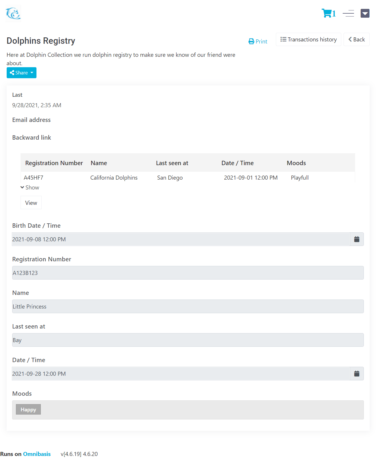 screenshot of omniChain