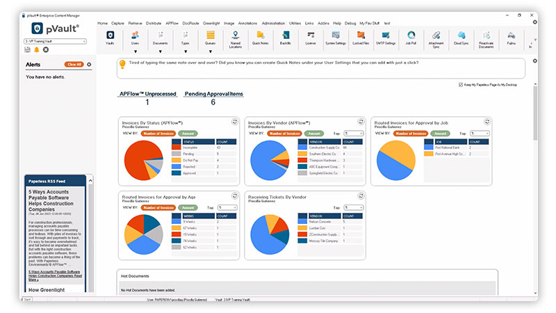 screenshot of pVault