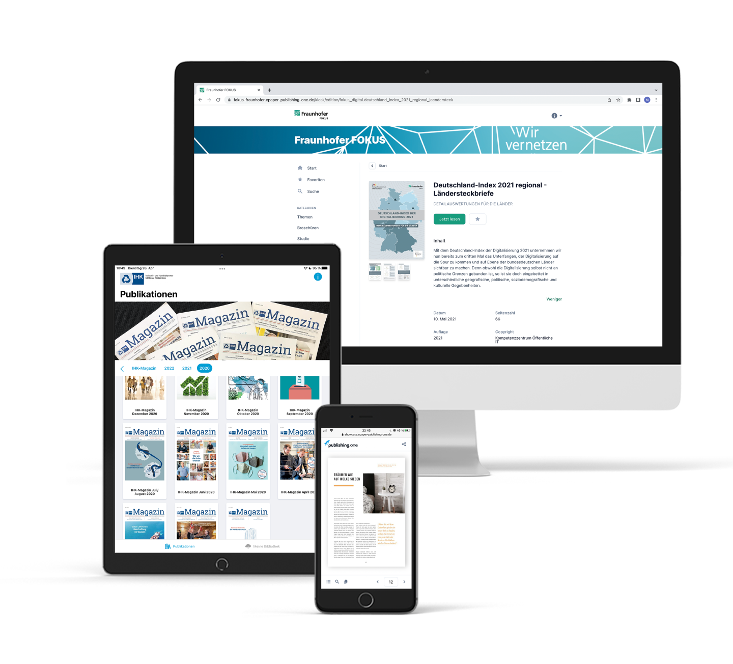 screenshot of publishing.one