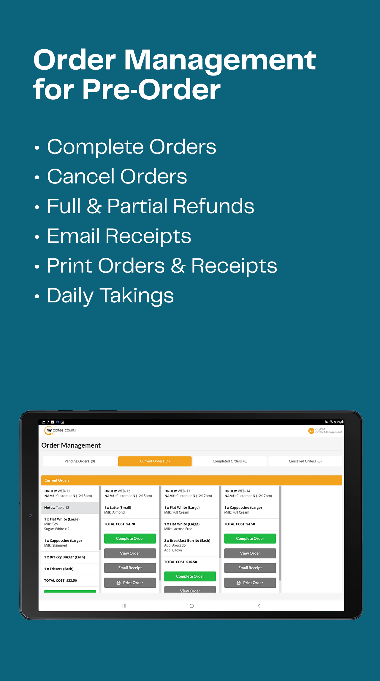 screenshot of purposePOS