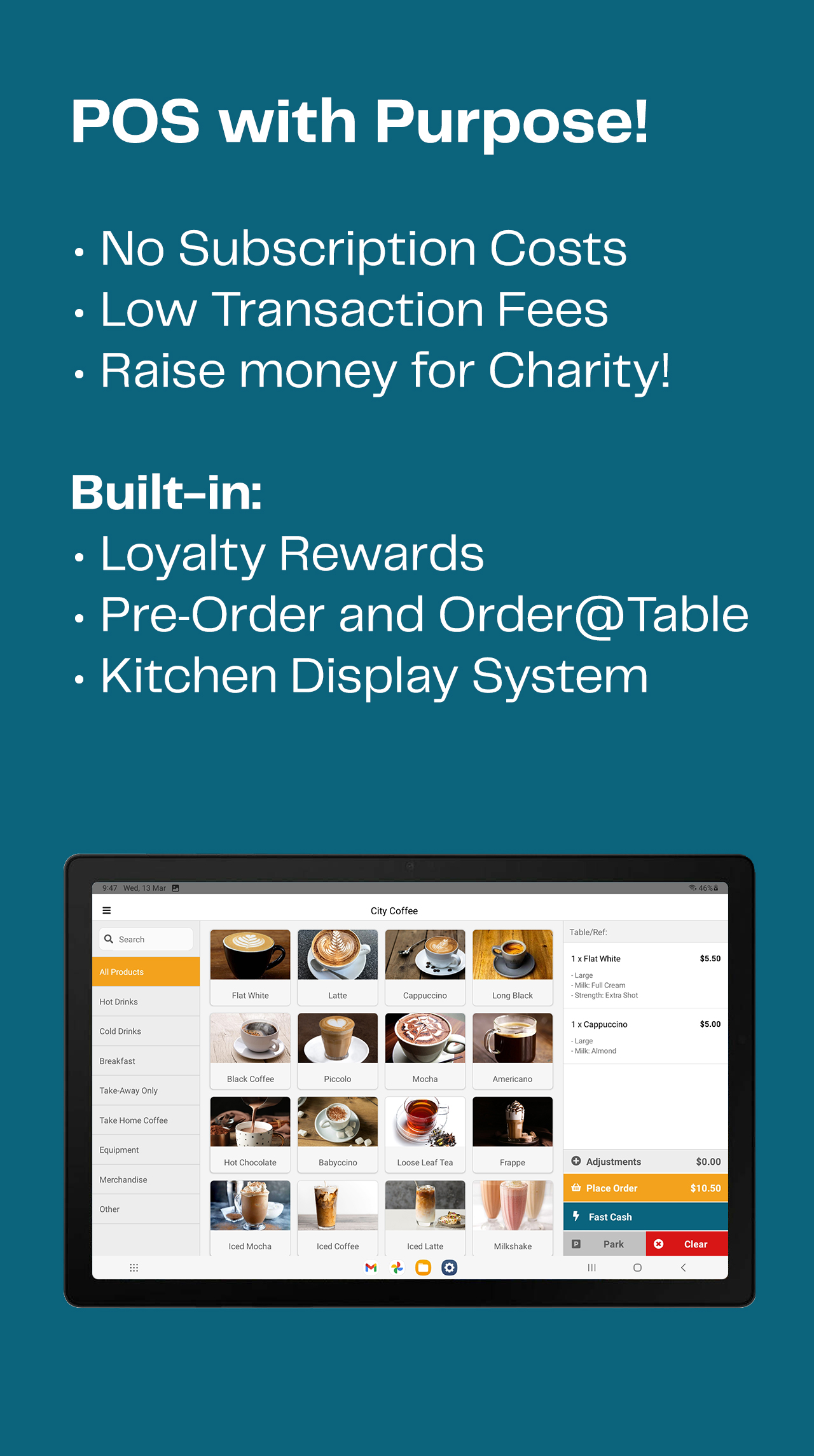 screenshot of purposePOS