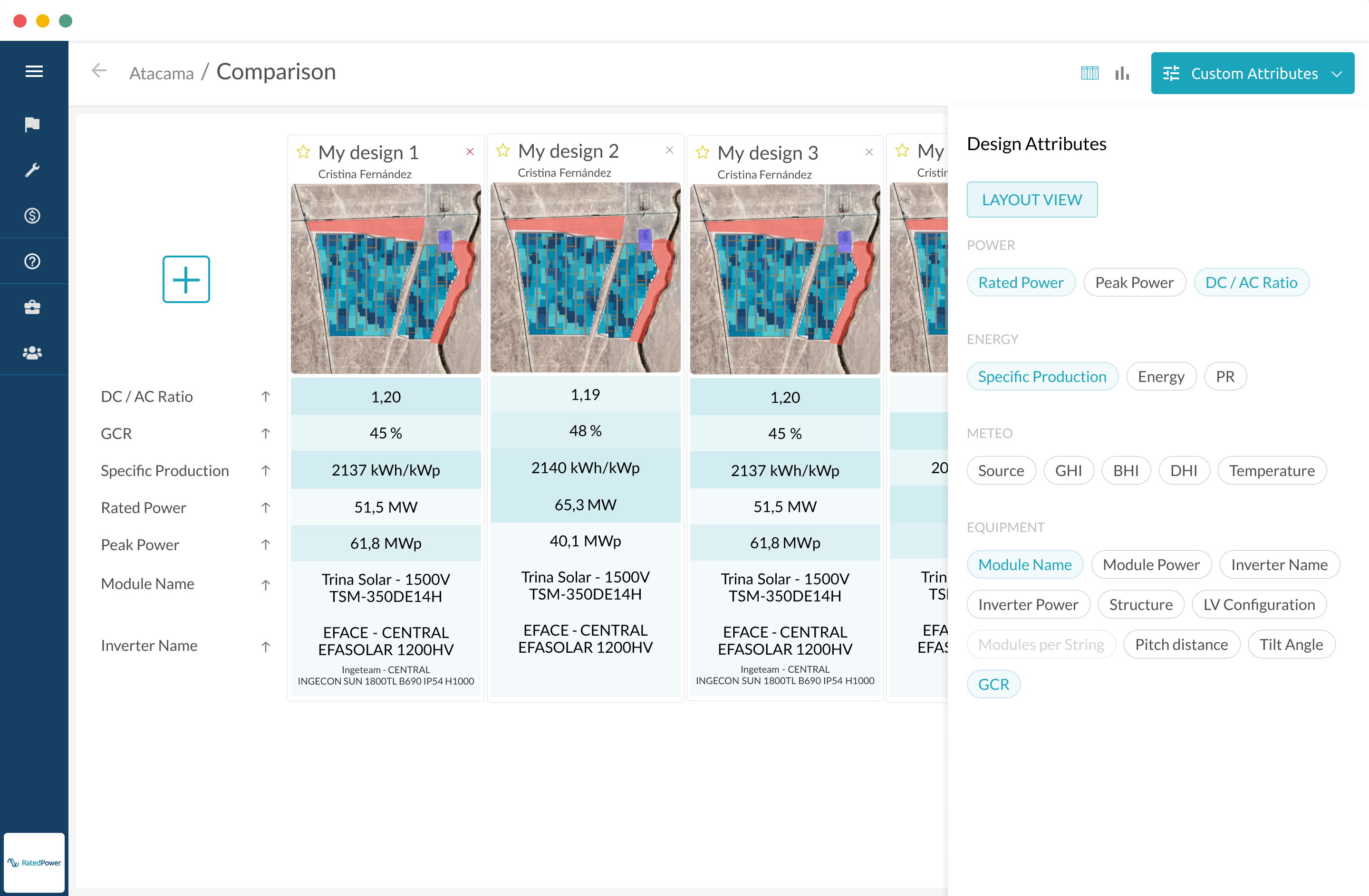 screenshot of pvDesign