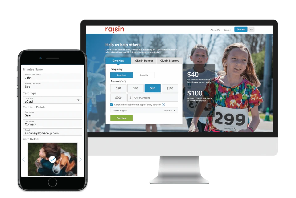 screenshot of raisin