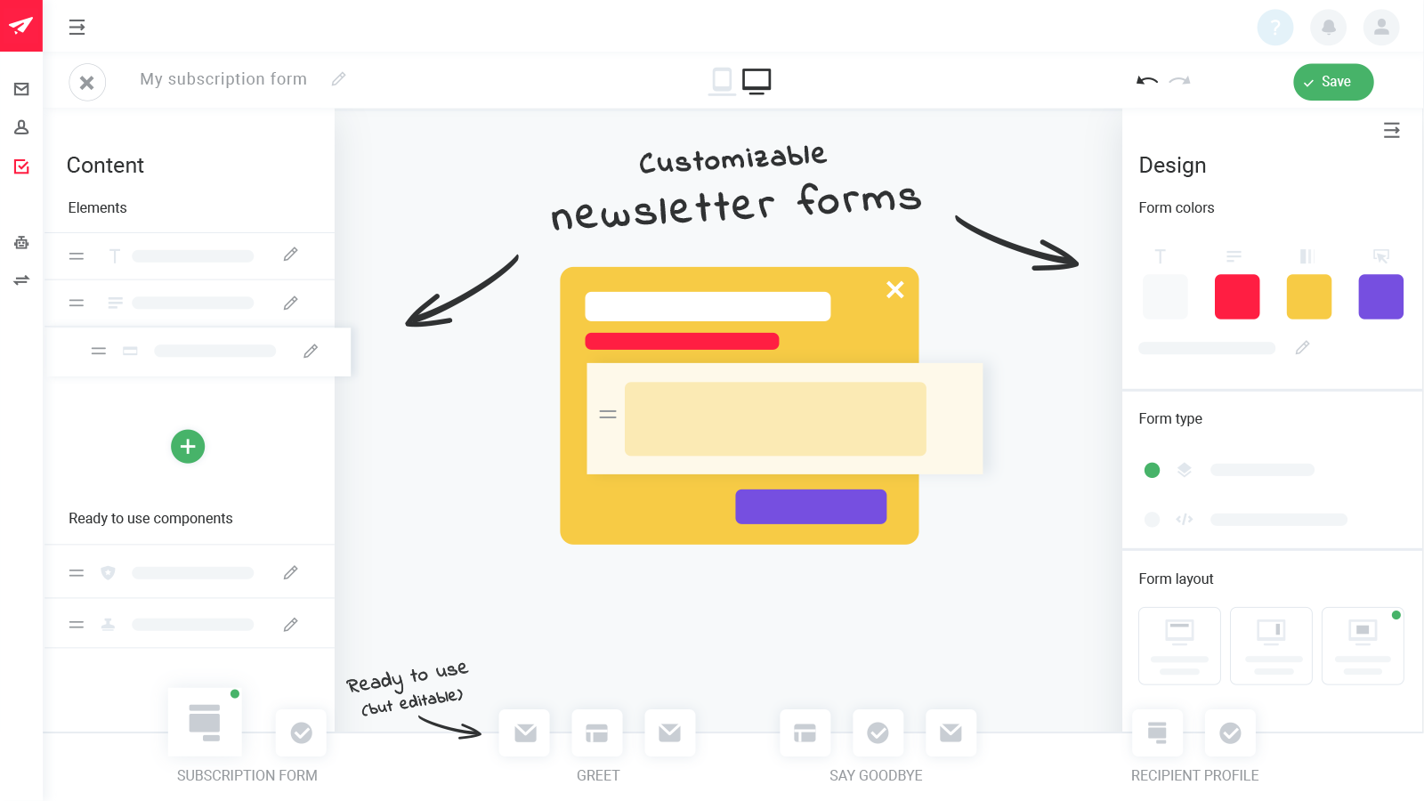 screenshot of rapidmail