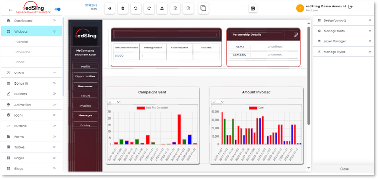 screenshot of redSling