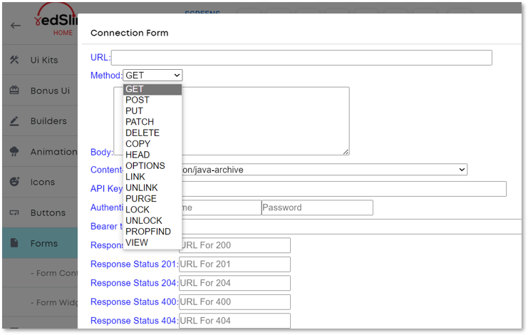 screenshot of redSling