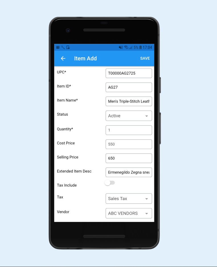 screenshot of retailcloud