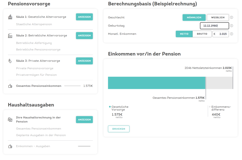 screenshot of riskine
