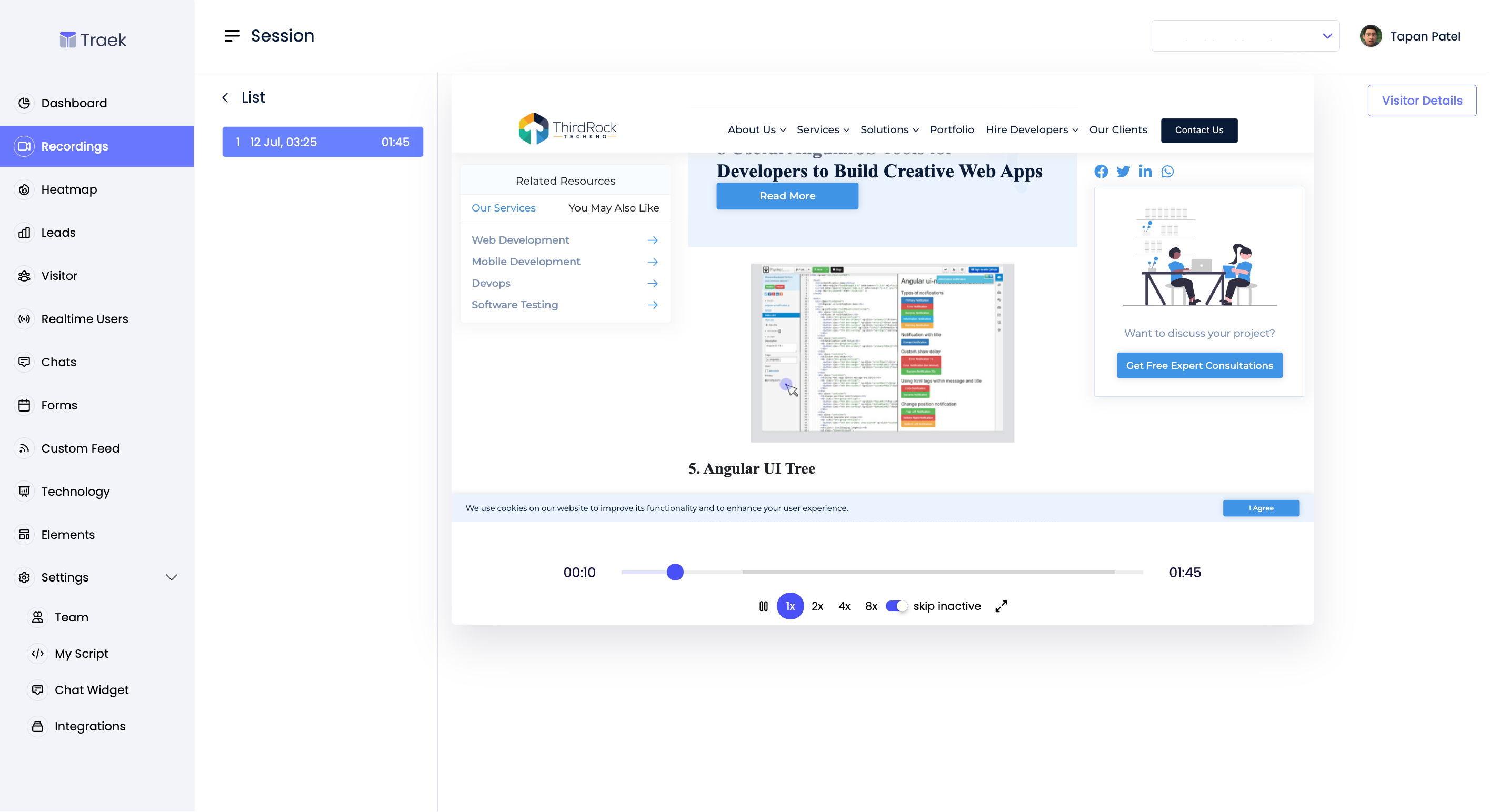 screenshot of riyo.ai