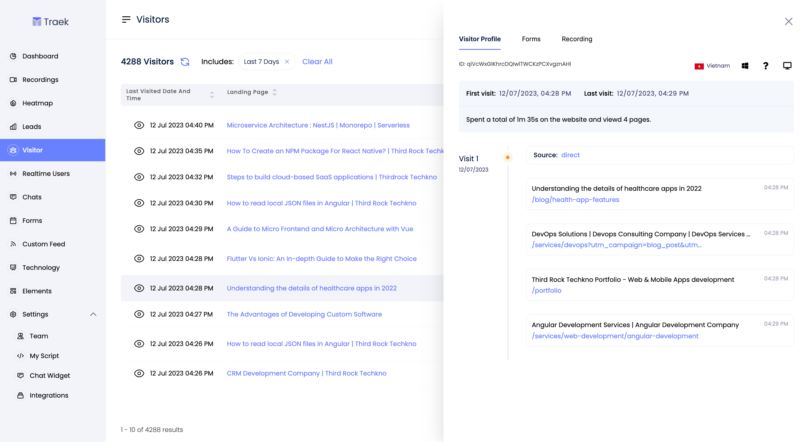 screenshot of riyo.ai