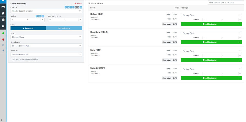 screenshot of roommaster